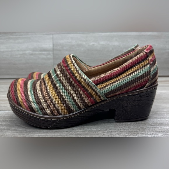 boc Nadiyya Striped Linen Comfort Clogs Womens Size 7 - Picture 12 of 12